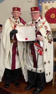 Read more about the article May 2024 – 50 years as a Knights Templar – V.E. & R.E. Malcolm Slater